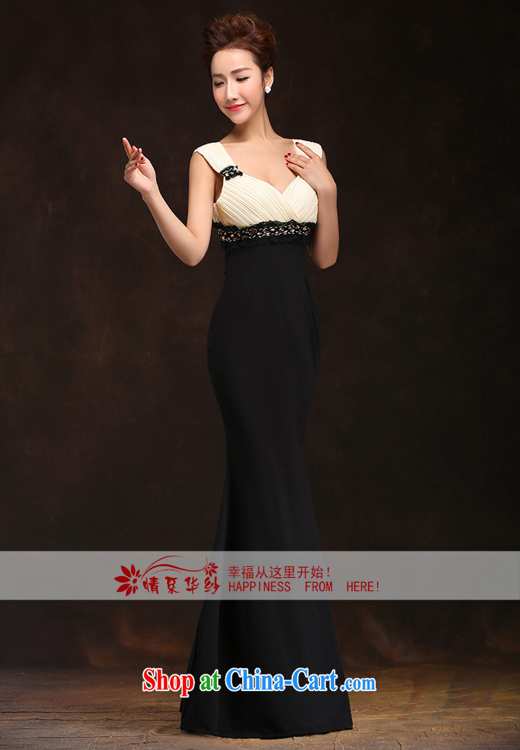 The china yarn 2015 new wedding dresses at Merlion Korean V for a field shoulder bridal toast the long evening dress dress dress black XL pictures, price, brand platters! Elections are good character, the national distribution, so why buy now enjoy more preferential! Health