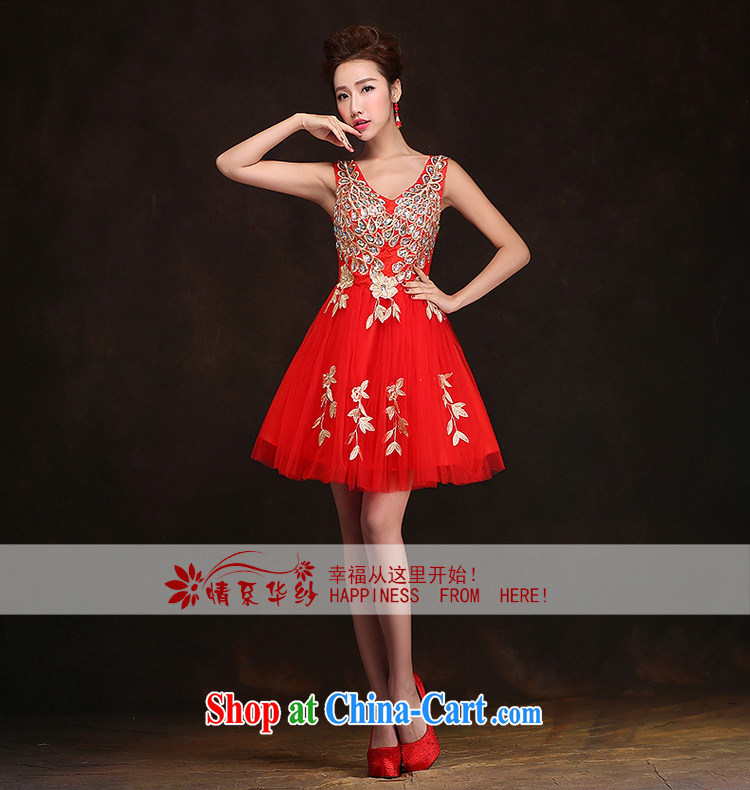The china yarn 2015 new stylish bridal dresses, short marriage the wedding dress banquet red toast serving the code short skirt red XXL pictures, price, brand platters! Elections are good character, the national distribution, so why buy now enjoy more preferential! Health
