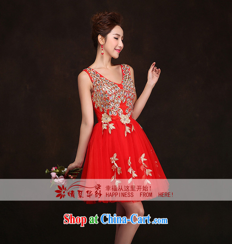 The china yarn 2015 new stylish bridal dresses, short marriage the wedding dress banquet red toast serving the code short skirt red XXL pictures, price, brand platters! Elections are good character, the national distribution, so why buy now enjoy more preferential! Health