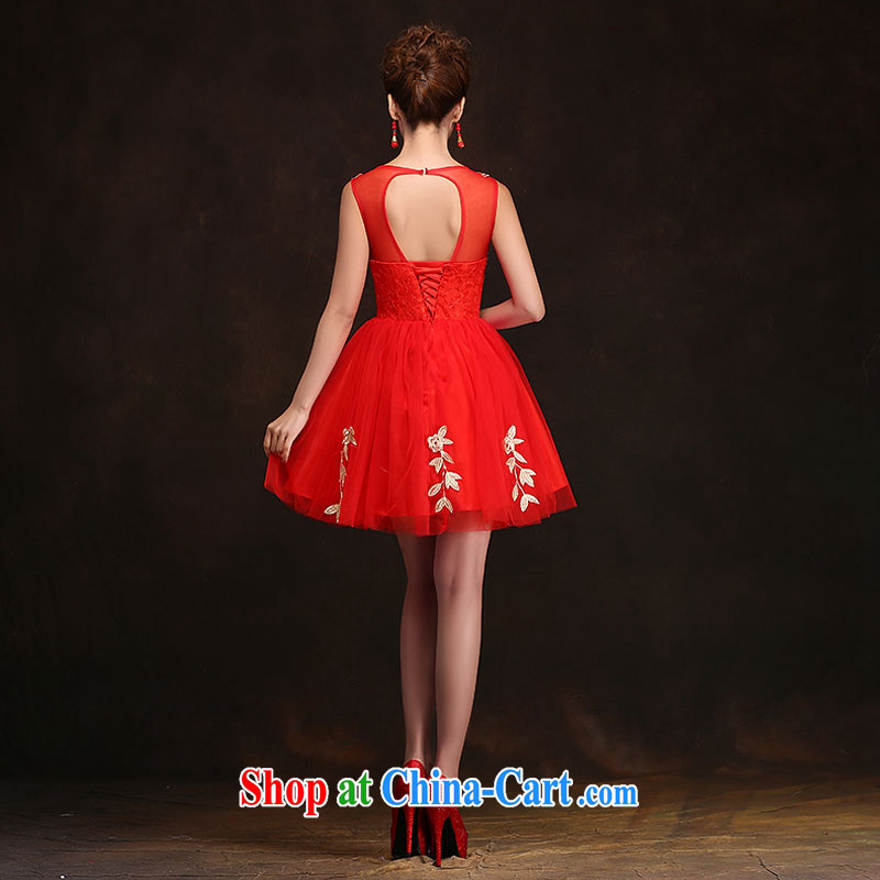 The china yarn 2015 new stylish bridal dresses, short marriage the wedding dress banquet red toast serving the code short skirt red XXL and China yarn, shopping on the Internet