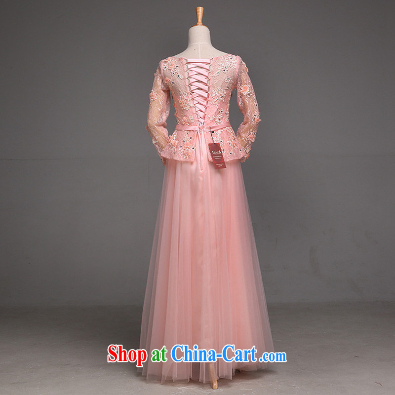 spring and summer-bridesmaid dress 2015 new slim body short, sister wedding dress wedding bridesmaid dress uniform toast pink long XXL, the color is Windsor, shopping on the Internet