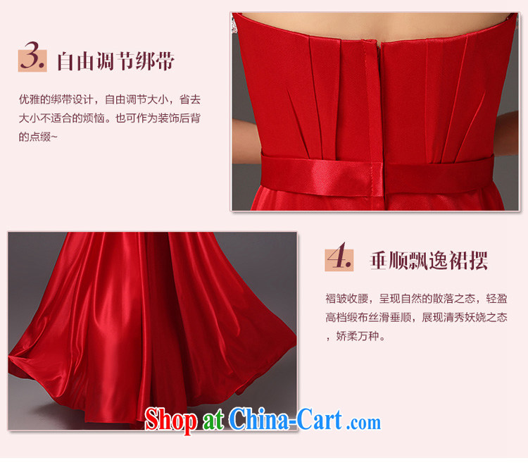 Summer bridal toast clothing fashion 2015 new erase chest long evening dress Red Beauty wedding dresses red XL pictures, price, brand platters! Elections are good character, the national distribution, so why buy now enjoy more preferential! Health