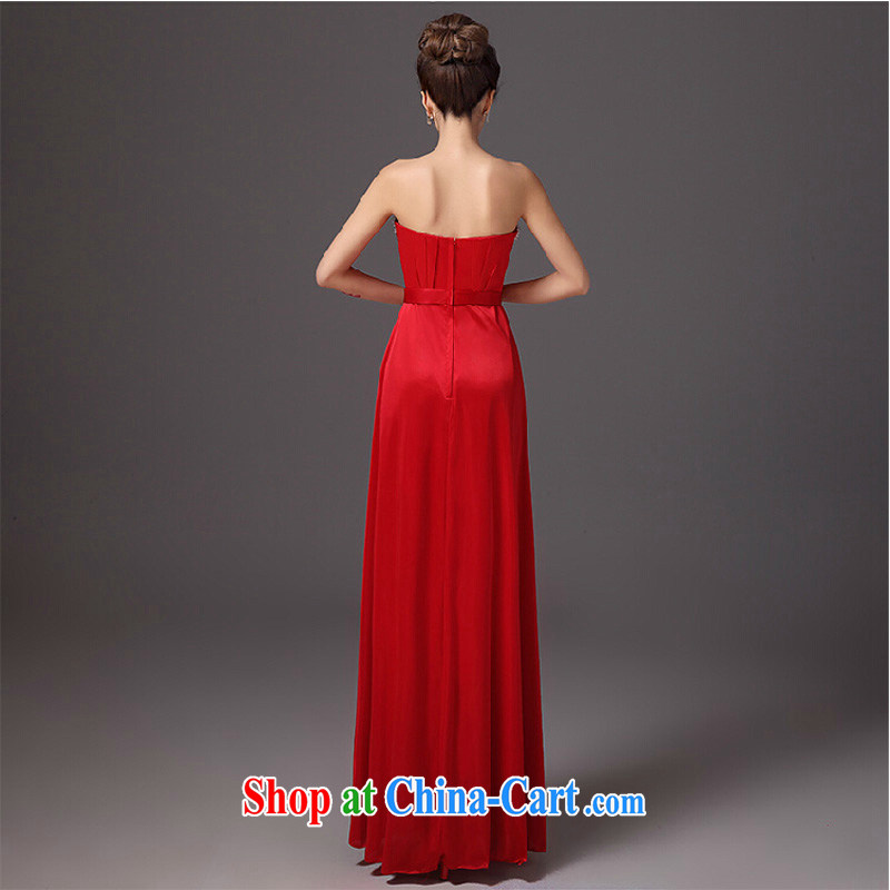 Summer bridal toast clothing fashion 2015 new erase chest long evening dress Red Beauty wedding dresses red XL, the color is still Windsor, shopping on the Internet