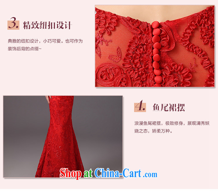 Spring and Summer, Autumn 2015 new stylish bridal dresses the Field shoulder crowsfoot beauty wedding toast serving long red evening dress red M pictures, price, brand platters! Elections are good character, the national distribution, so why buy now enjoy more preferential! Health