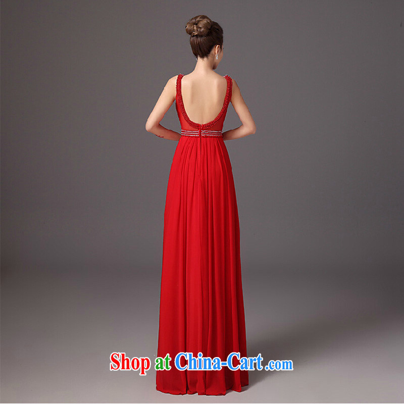 Marriages served toast red long wedding dresses 2015 stylish new beauty dress summer dress red XXL, the color is Windsor, online shopping