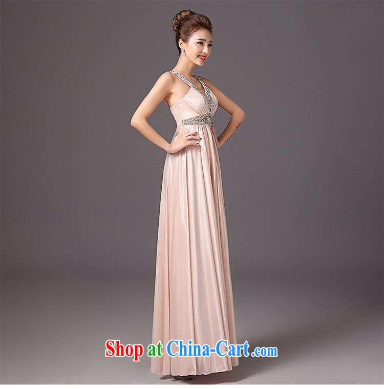 2015 new summer bridesmaid dress long dual-shoulder deep annual V dress small dress dress beauty dress pink XXL pictures, price, brand platters! Elections are good character, the national distribution, so why buy now enjoy more preferential! Health