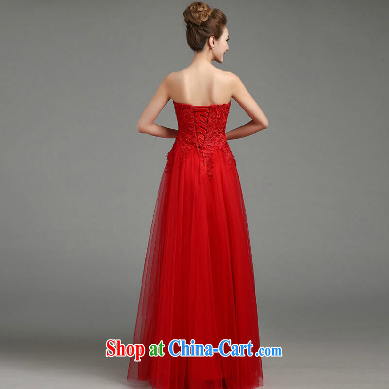 Summer long bows, serving 2015 new stylish red wedding dresses bridal wedding dresses toast XXL red, the color is still Windsor, shopping on the Internet