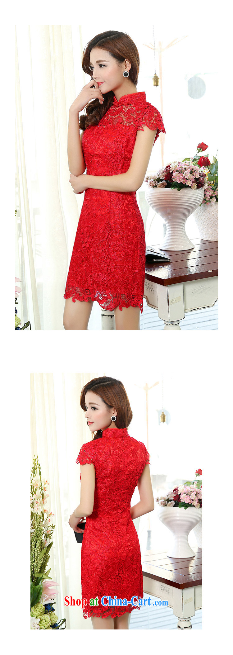 2015 VAGANTZAR New Red lace bridal dresses toast clothing fashion dresses crowsfoot long gown beauty 1502 XXL pictures, price, brand platters! Elections are good character, the national distribution, so why buy now enjoy more preferential! Health