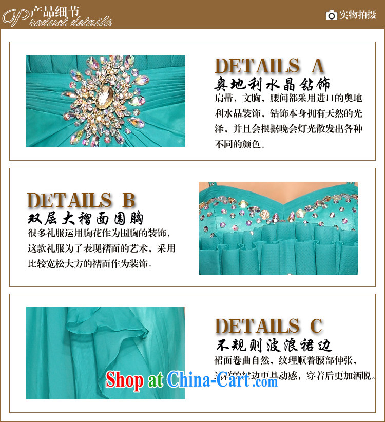 More than Li Qi 2015 spring banquet dress ball Evening Dress Company Annual dress wedding dress light blue XXL pictures, price, brand platters! Elections are good character, the national distribution, so why buy now enjoy more preferential! Health