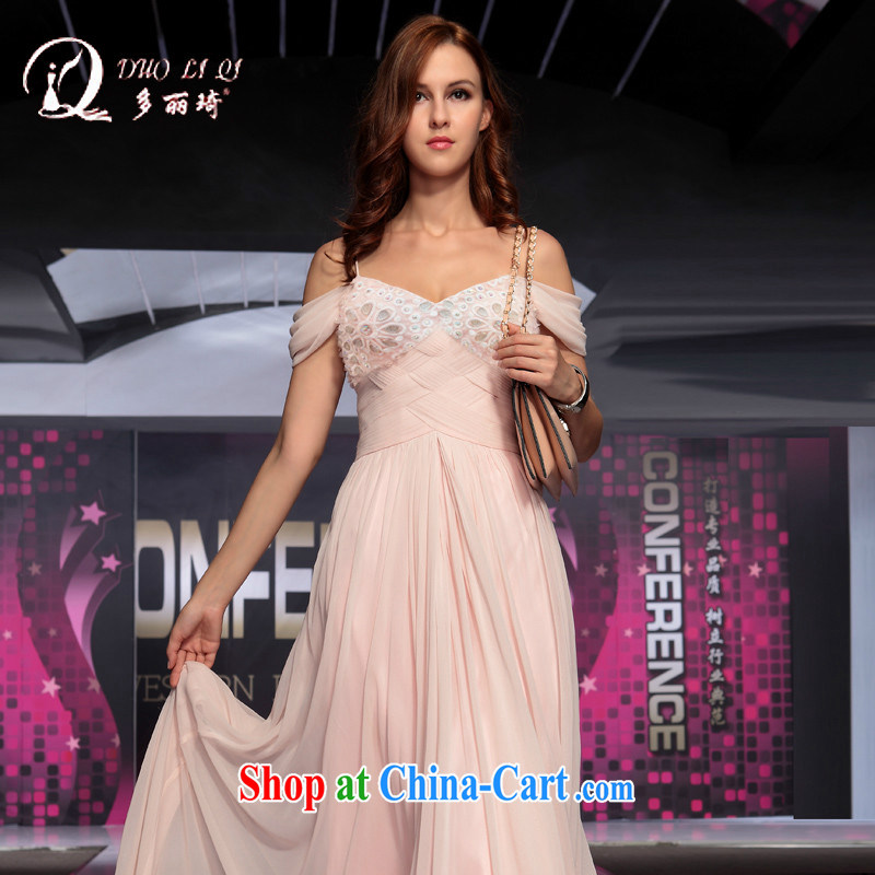More LAI Ki pink straps package arm high foreign trade wedding dresses pink XXL
