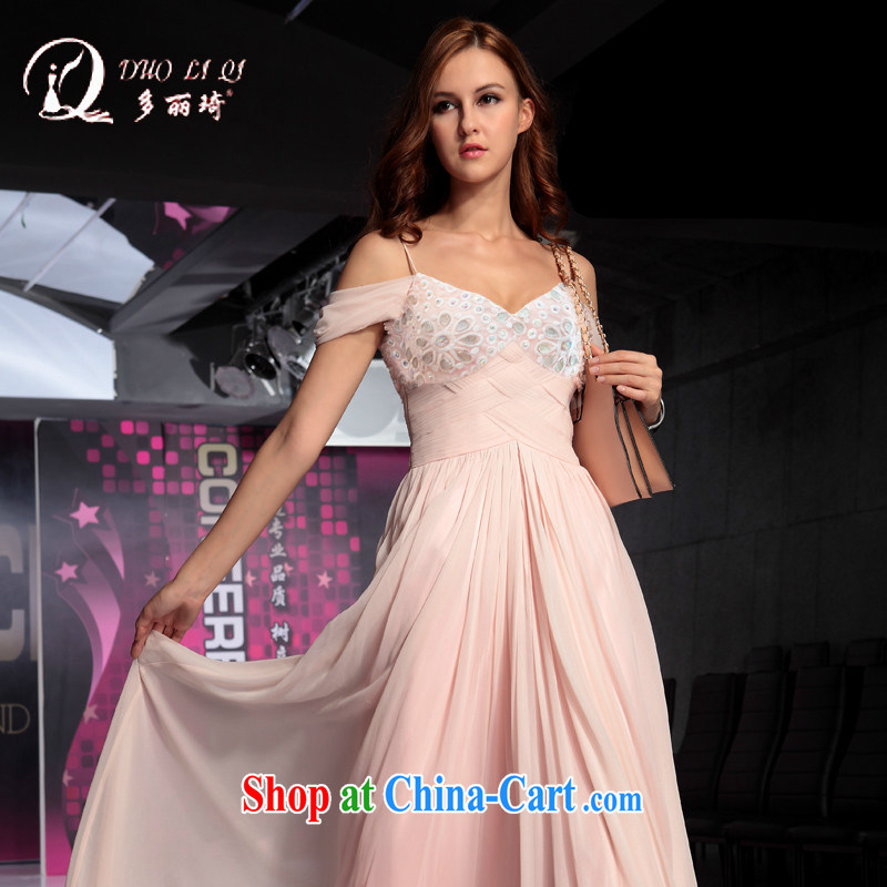 Multi-LAI Ki pink straps package arm high foreign trade wedding dresses pink XXL, Li Qi (Doris dress), and, on-line shopping