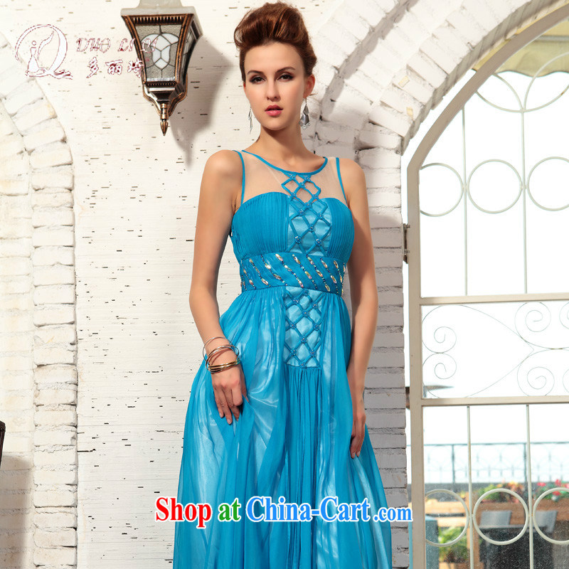 More than Li Qi spring 2015, Ki evening party dance dress in Europe Evening Dress blue XXL, Lai Ki (Doris dress), and, on-line shopping