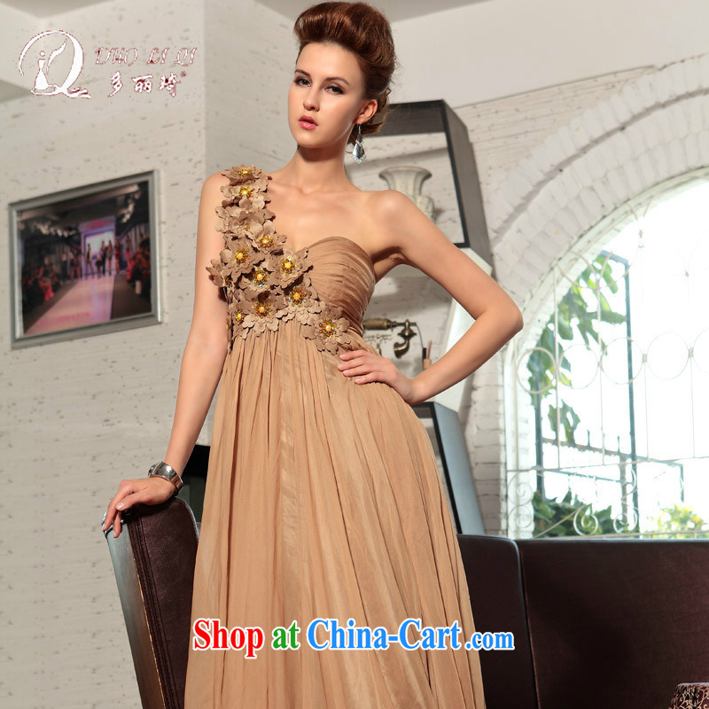 More LAI Ki ball dress, shoulder-length dresses, wedding dresses tea color XXL, Li Qi (Doris dress), and, on-line shopping