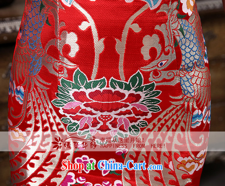 The china yarn spring 2015 new dresses bridal Red Beauty serving toast the doors classic improved cloud Kam short cheongsam Red. size does not accept return pictures, price, brand platters! Elections are good character, the national distribution, so why buy now enjoy more preferential! Health