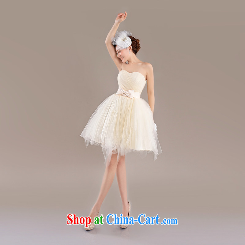 Beijing, Hong Kong, 2015 as soon as possible new betrothal wedding dress bridesmaid Service Bridal toast serving small dress skirt red wiped his chest shaggy dress short XXL, Hong Kong, and, shopping on the Internet