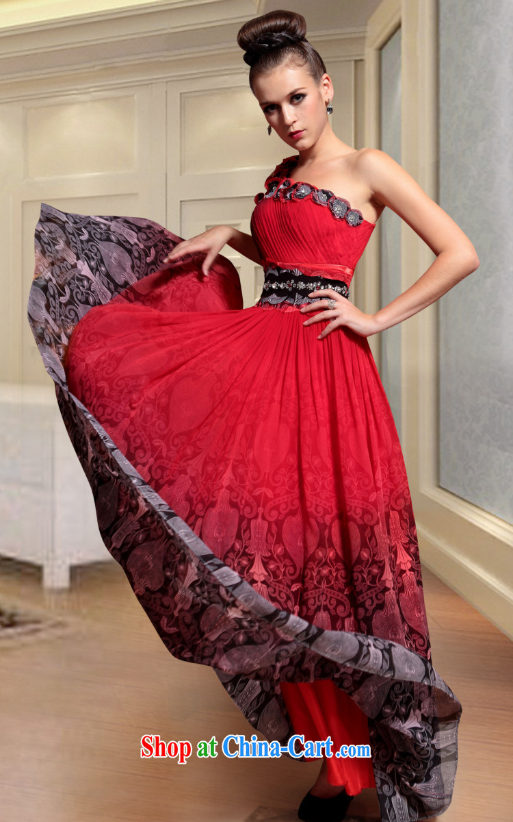 Multi-LAI Ki Europe Evening Dress dress dress annual cheongsam dress red L pictures, price, brand platters! Elections are good character, the national distribution, so why buy now enjoy more preferential! Health