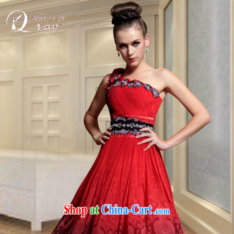 More LAI Ki Europe Evening Dress dress dress annual cheongsam dress red L, Li Qi (Doris dress), and shopping on the Internet