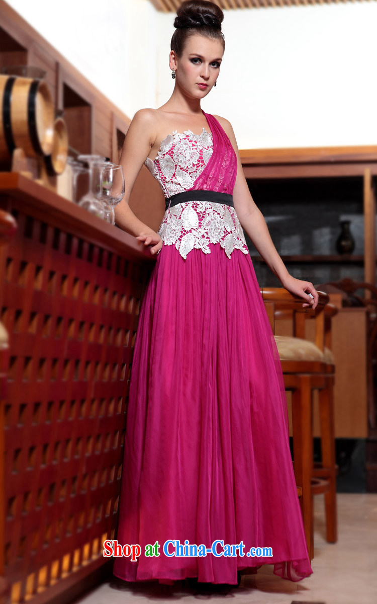 Multi-LAI Ki Europe Evening Dress exclusive evening dress, Qi 2015 new pink, shoulder-length, rose red XXL pictures, price, brand platters! Elections are good character, the national distribution, so why buy now enjoy more preferential! Health