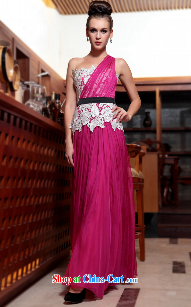 Multi-LAI Ki Europe Evening Dress exclusive evening dress, Qi 2015 new pink, shoulder-length, rose red XXL pictures, price, brand platters! Elections are good character, the national distribution, so why buy now enjoy more preferential! Health