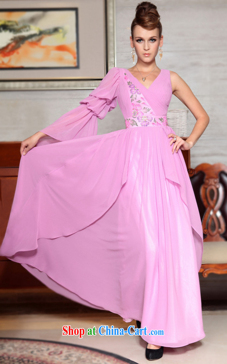 Multi-LAI Ki Europe Evening Dress bridesmaid sisters served his deep V dress dress long, with 2015 new pink XXL pictures, price, brand platters! Elections are good character, the national distribution, so why buy now enjoy more preferential! Health