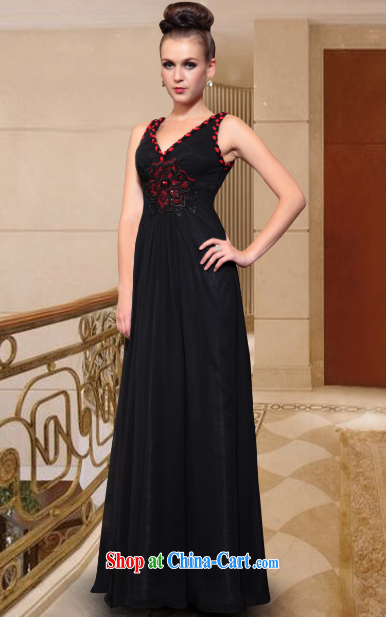Multi-LAI Ki Europe dress deep black Evening Dress banquet focus shoulders with short dresses, small dress black L pictures, price, brand platters! Elections are good character, the national distribution, so why buy now enjoy more preferential! Health