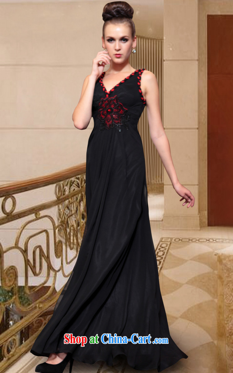 Multi-LAI Ki Europe dress deep black Evening Dress banquet focus shoulders with short dresses, small dress black L pictures, price, brand platters! Elections are good character, the national distribution, so why buy now enjoy more preferential! Health