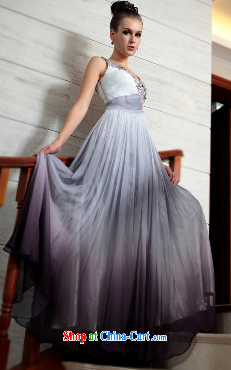 Multi-LAI Ki Europe Evening Dress new/boutique upscale wedding dresses/crafting high dress dress light gray XXL pictures, price, brand platters! Elections are good character, the national distribution, so why buy now enjoy more preferential! Health