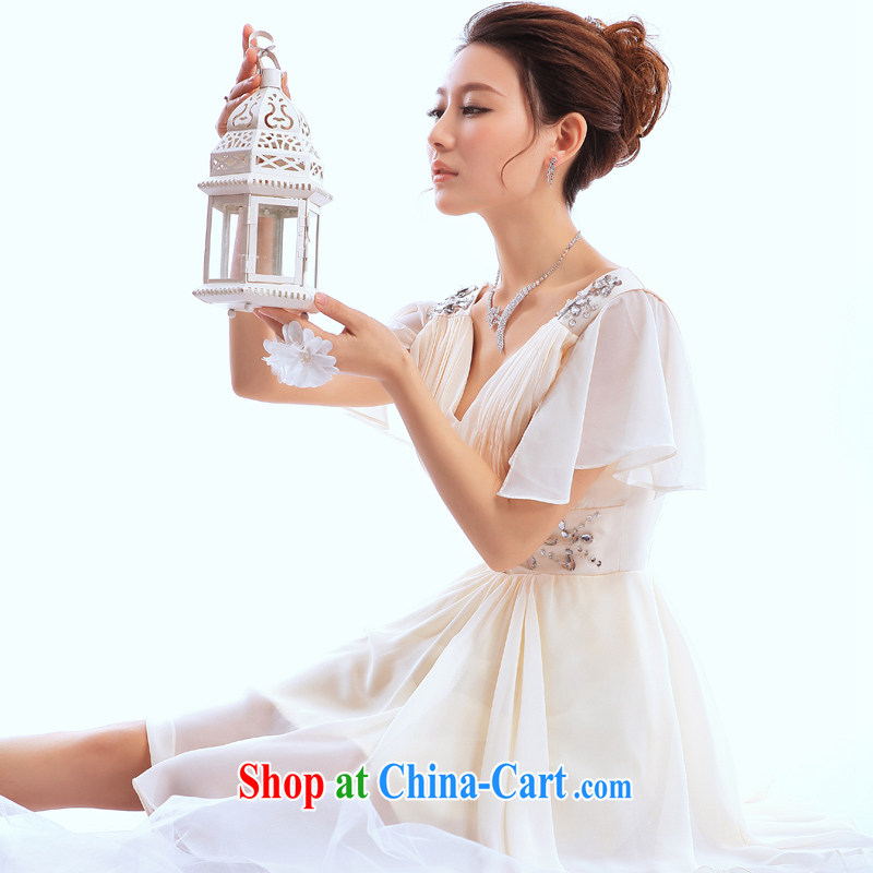 The Champs Elysees, as soon as possible, clearance bridesmaid mission Small dress short, cultivating graphics thin evening dress dresses moderator betrothal student performances XXL Service, Hong Kong, Seoul, and shopping on the Internet