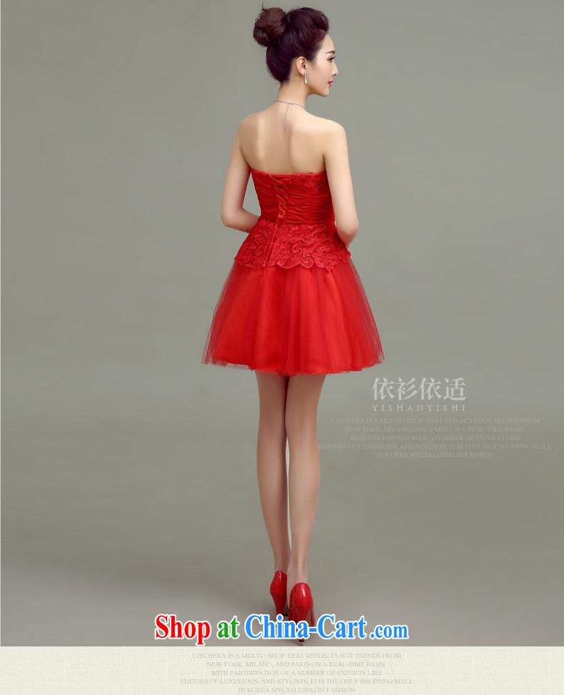 According to T-shirt according to timely still bridal wedding toast service 2015 spring and summer new, small wedding dress Korean wiped chest retro graphics thin red evening dress red pictures, price, brand platters! Elections are good character, the national distribution, so why buy now enjoy more preferential! Health