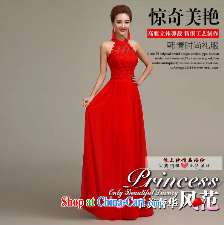 Yong-yan and 2015 new bride toast clothing dress spring and summer is also red long marriage, Uganda small dress shaggy dress red long M pictures, price, brand platters! Elections are good character, the national distribution, so why buy now enjoy more preferential! Health
