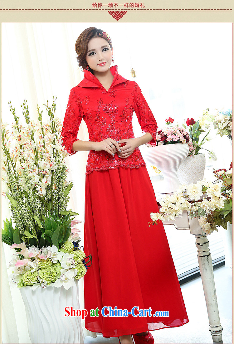 Access to and the Su-2015, new spring and decorated in a minimalist dress Chinese Antique wedding dress bows dress two-piece long 1509 A and Ho Kim XXXL pictures, price, brand platters! Elections are good character, the national distribution, so why buy now enjoy more preferential! Health