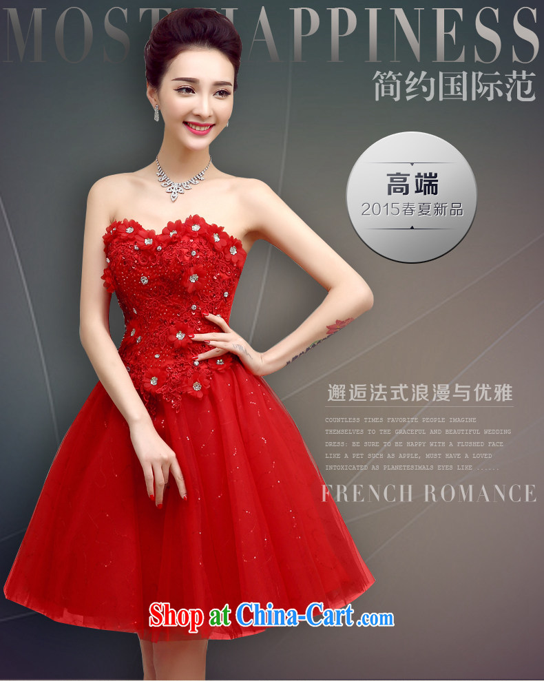 According to Netherlands in 2015 the new spring and summer toast beauty serving short erase chest bridal dresses red wedding dress sister dress red XL pictures, price, brand platters! Elections are good character, the national distribution, so why buy now enjoy more preferential! Health