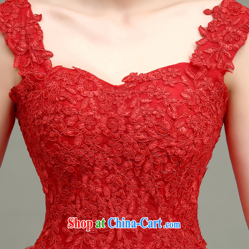 According to T-shirts to the bridal toast service 2015 summer new marriage wedding dresses short dresses small Korean-style spring and summer beauty embroidery, wedding dress red xxl, Netherlands according to the law, and, on-line shopping