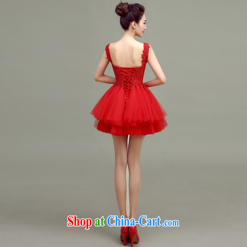 According to T-shirts to the bridal toast service 2015 summer new marriage wedding dresses short dresses small Korean-style spring and summer beauty embroidery, wedding dress red xxl, Netherlands according to the law, and, on-line shopping
