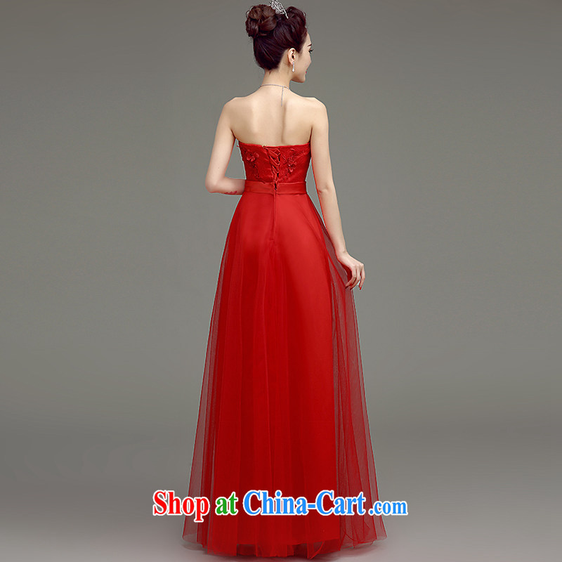 In accordance with long-sleeved shirts in the summer 2015 new wedding dresses bridal toast serving Korean Beauty long stylish Mary Magdalene marriage chest dress red xxl, Netherlands according to the law, and, on-line shopping