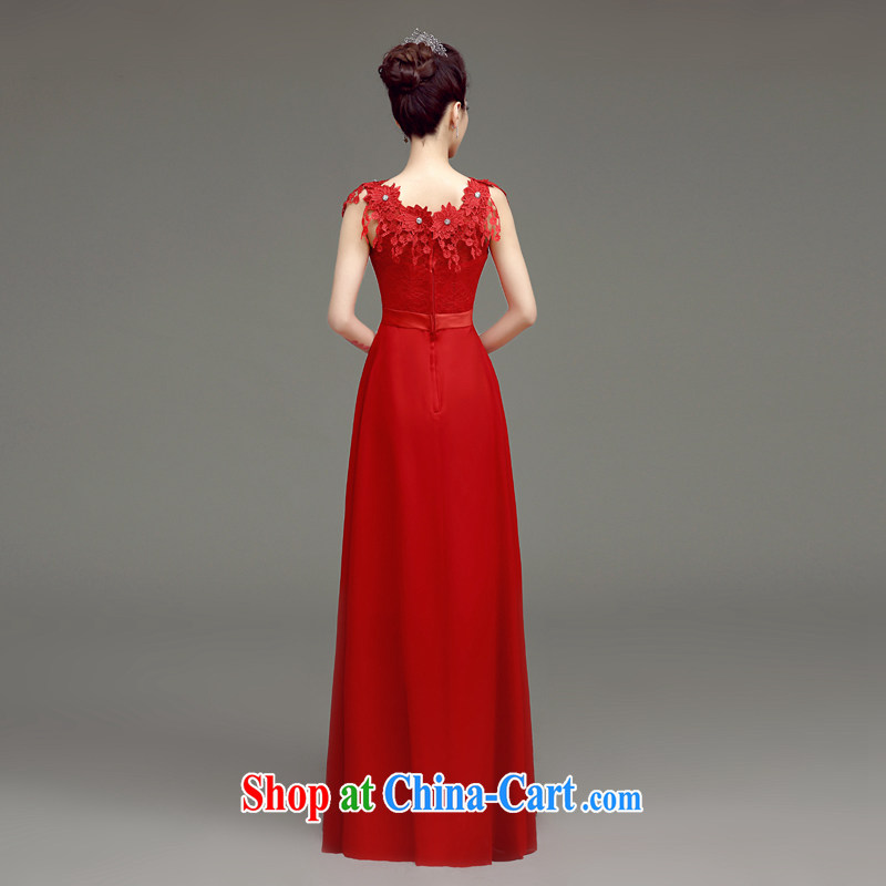 In accordance with long-sleeved shirts in the summer 2015 new bride toast serving Korean stylish wood drill field shoulder Red Beauty, wedding dress red XL, Netherlands according to the law, and, on-line shopping