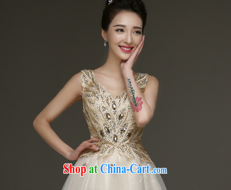 Serving a good solid Evening Dress 2015 new bridesmaid serving short spring bridesmaid's sister skirt small dress girls bridesmaid with champagne color M pictures, price, brand platters! Elections are good character, the national distribution, so why buy now enjoy more preferential! Health