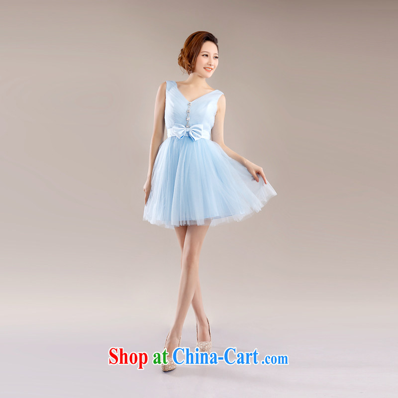 The Champs Elysees, as soon as possible, 2015 cultivating small dress short, Shaggy dress summer dresses shoulders short skirt bridesmaid dresses in spring and summer girls XXL, Hong Kong, Seoul, and shopping on the Internet