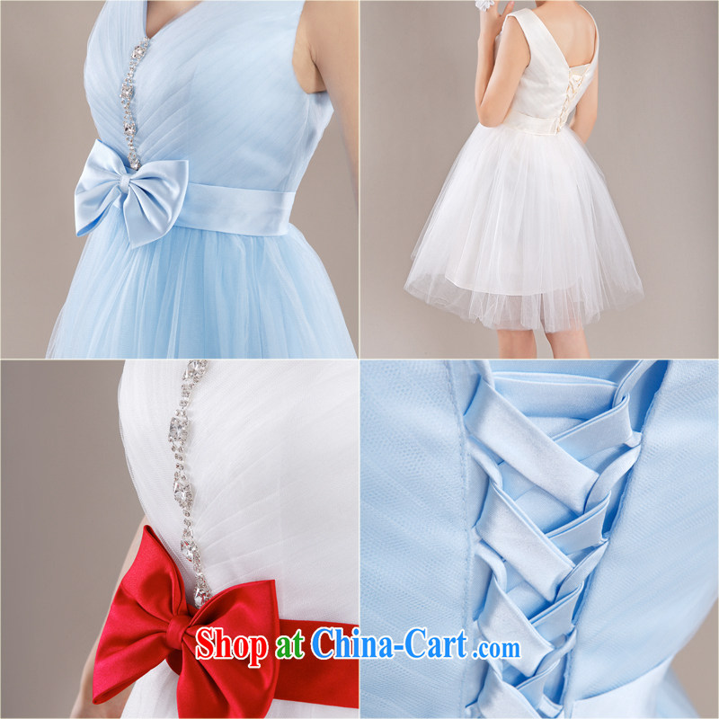 The Champs Elysees, as soon as possible, 2015 cultivating small dress short, Shaggy dress summer dresses shoulders short skirt bridesmaid dresses in spring and summer girls XXL, Hong Kong, Seoul, and shopping on the Internet