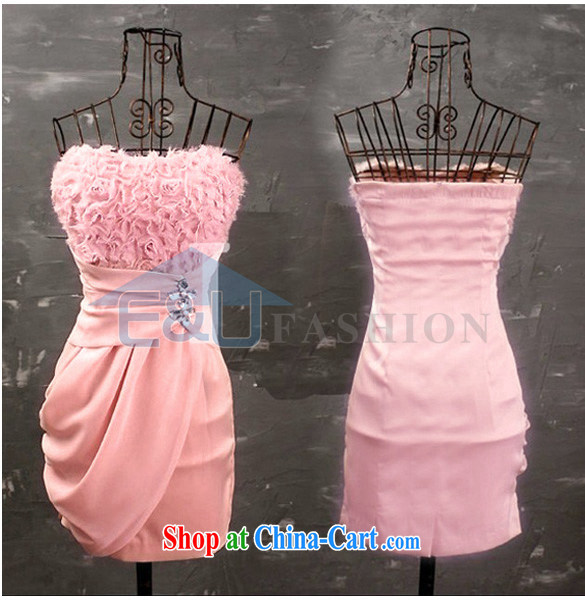 Du, 2015 summer dress new pink three-dimensional roses sexy cute wipe chest skirt small dress Q 1240 pink are code pictures, price, brand platters! Elections are good character, the national distribution, so why buy now enjoy more preferential! Health