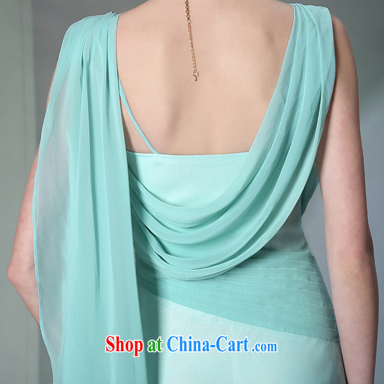 More LAI Ki Europe Evening Dress 2014, Ki green silk elegant long dress light blue XL pictures, price, brand platters! Elections are good character, the national distribution, so why buy now enjoy more preferential! Health