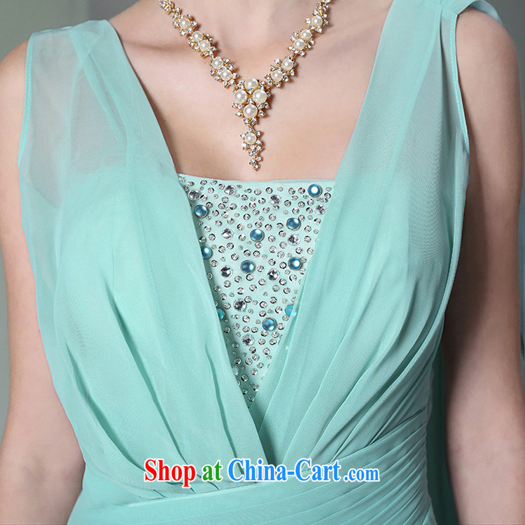 More LAI Ki Europe Evening Dress 2014, Ki green silk elegant long dress light blue XL pictures, price, brand platters! Elections are good character, the national distribution, so why buy now enjoy more preferential! Health