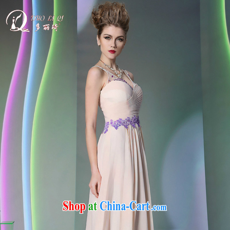 More LAI Ki Europe Evening Dress 2014 pale pink straps dress dress in Europe and white L, Lai Ki (Doris dress), online shopping