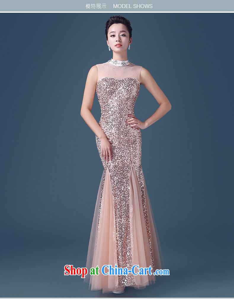 Code hang bridal 2015 wedding dresses Korean fashion toast service is also Evening Dress evening dress long skirts the dream crowsfoot, perfect curve -- bare pink XL pictures, price, brand platters! Elections are good character, the national distribution, so why buy now enjoy more preferential! Health