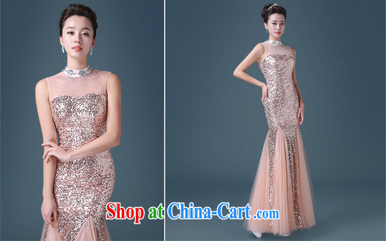 Code hang bridal 2015 wedding dresses Korean fashion toast service is also Evening Dress evening dress long skirts the dream crowsfoot, perfect curve -- bare pink XL pictures, price, brand platters! Elections are good character, the national distribution, so why buy now enjoy more preferential! Health