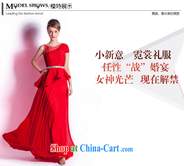 Beijing, Hong Kong, 2015 as soon as possible new wedding dresses hot pre-sale, stylish red long evening dress bride wedding toast serving dinner reception red XXL pictures, price, brand platters! Elections are good character, the national distribution, so why buy now enjoy more preferential! Health
