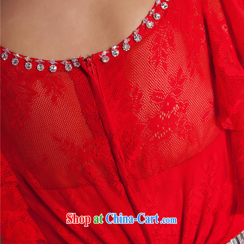 Beijing, Hong Kong, 2015 as soon as possible new red wedding dress bridal toast serving long, large, Evening Banquet Cultivating Female summer long skirt red XXL, Hong Kong, and, shopping on the Internet