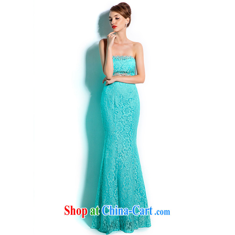 The Champs Elysees, as soon as possible, new high-end dress long, 2015 stylish crowsfoot long skirt bridal toast serving the evening dress summer XXL, Hong Kong, Seoul, and shopping on the Internet