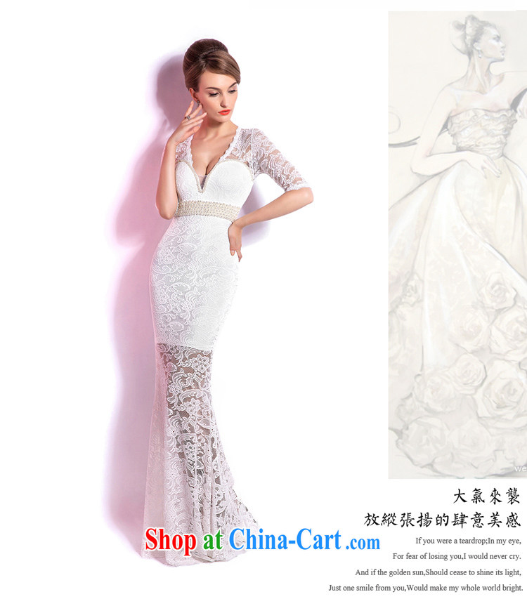 Beijing, Hong Kong, 2015 -- V deep sense of small dress dresses Annual Meeting banquet long evening dress girl Car Show model moderator model show XXL pictures, price, brand platters! Elections are good character, the national distribution, so why buy now enjoy more preferential! Health