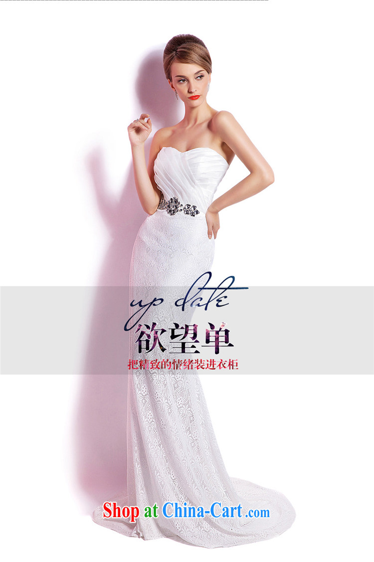 Beijing, Hong Kong, 2015 -- spring and summer new crowsfoot erase chest evening dress bridal wedding dresses banquet hosted long evening dress reception XXL pictures, price, brand platters! Elections are good character, the national distribution, so why buy now enjoy more preferential! Health